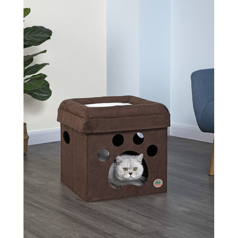 Go Pet Club 16.5" Comfy Cube Cat Tree or Condo & Reviews Wayfair